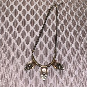 Gold statement necklace